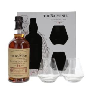 Balvenie Caribbean Cask mit 2 Gläsern (B-Ware) 14 Jahre